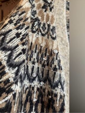 Anthropologie Mare Mare FairIsle Embellished Sweater